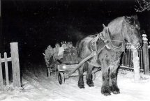 Linsells Lucia 1957 - slädfärd med Jan-Erik Persson som körsven.
